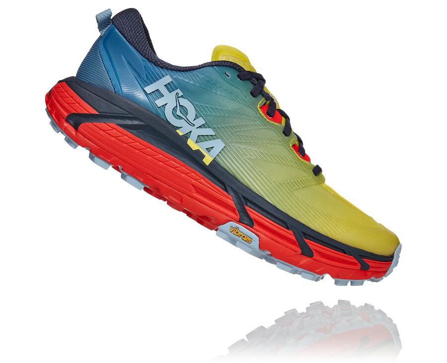 Tenis Hoka One One Trail Hombre Azules - Mafate Speed 3 - MVEW93724